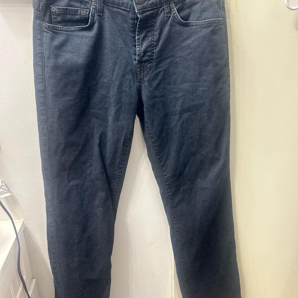 7 For All Mankind Blue Straight Leg Jeans